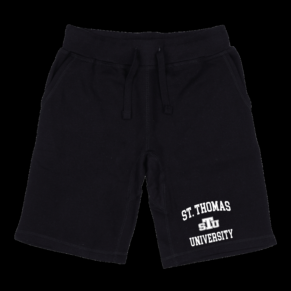 W Republic 570-480-BLK-02 St. Thomas University Bobcats Seal Shorts&#44; Black - Medium