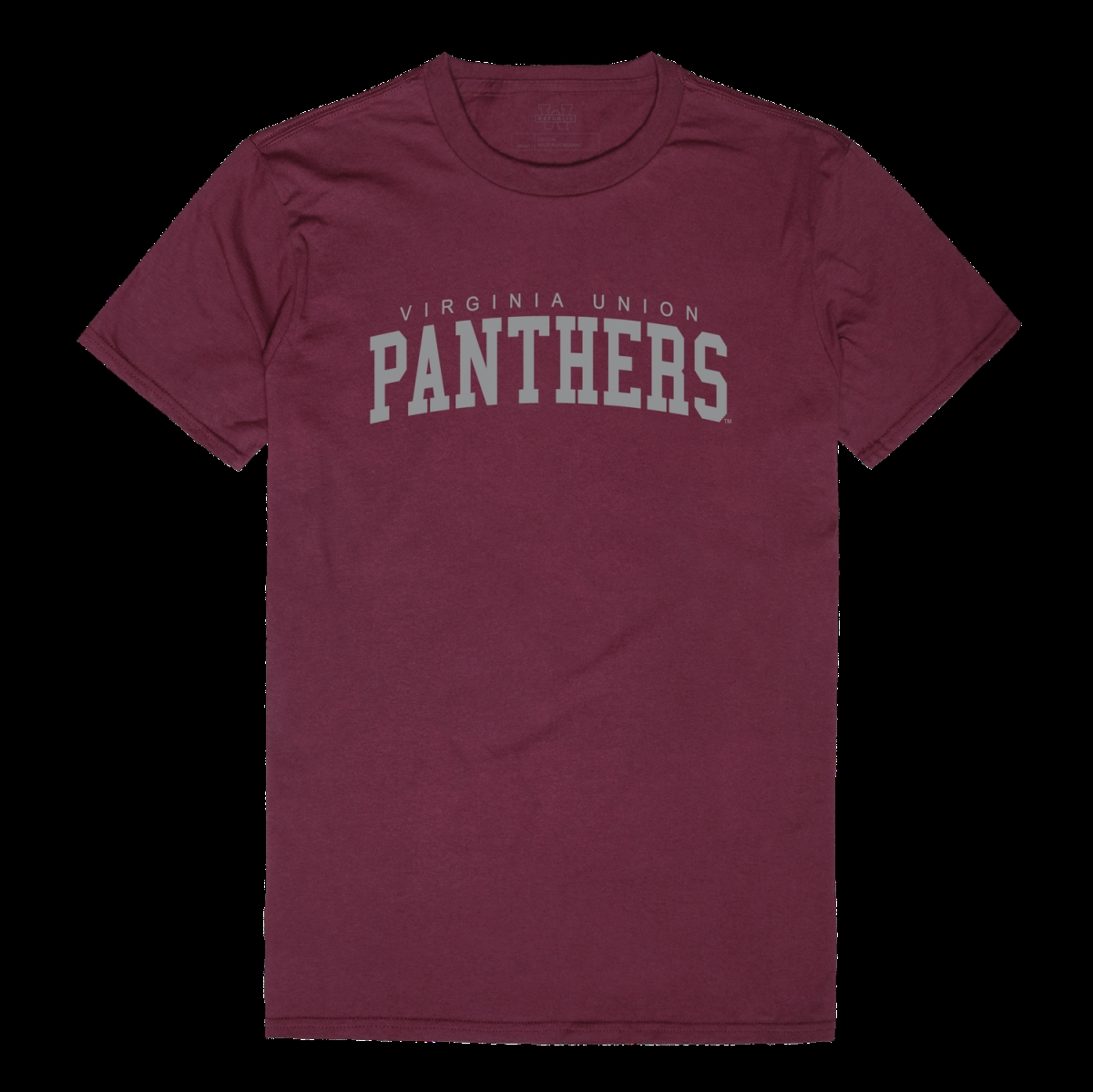 W Republic 537-729-MAR-02 Virginia Union University Panthers College T-Shirt&#44; Maroon - Medium