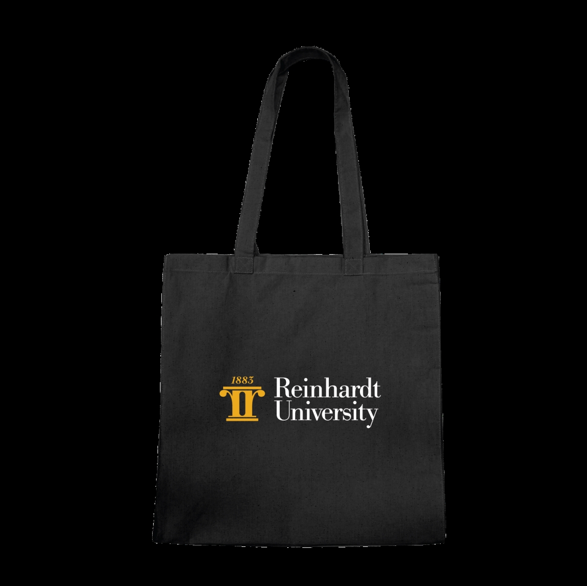 W Republic 1101-696-BLK Reinhardt University Eagles Institutional Tote Bag&#44; Black - One Size
