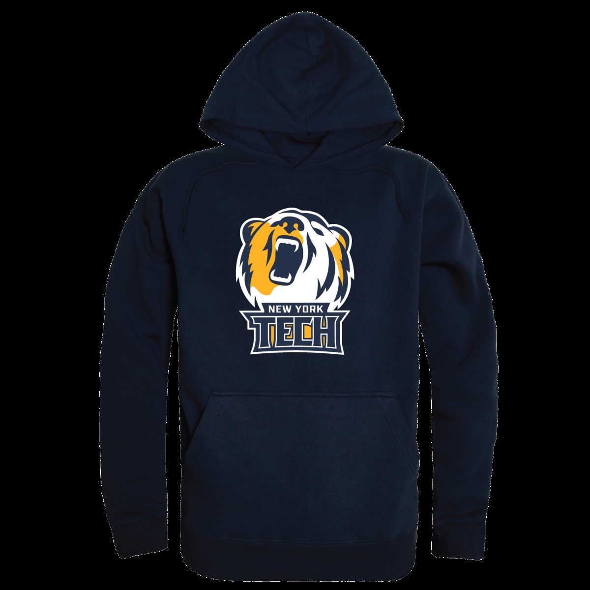 W Republic 540-556-NVY-05   York Institute of Technology Bears Campus Hoodie&#44; Navy - 2XL