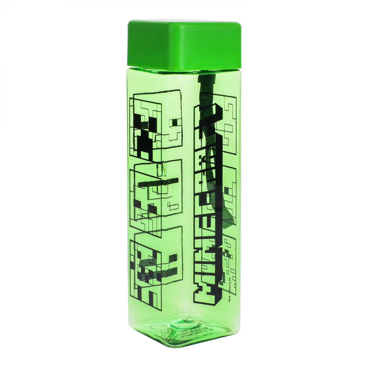 Minecraft 861509 500 ml Mobs Rectangular Water Bottle&#44; Green