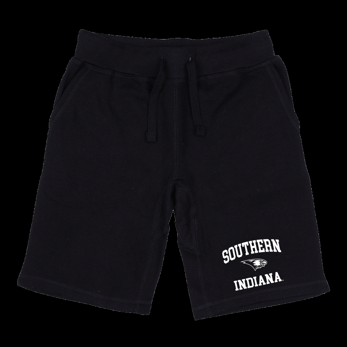 W Republic 570-586-BLK-03 University of Southern Indianaa Screaming Eagles Seal Shorts&#44; Black - Large
