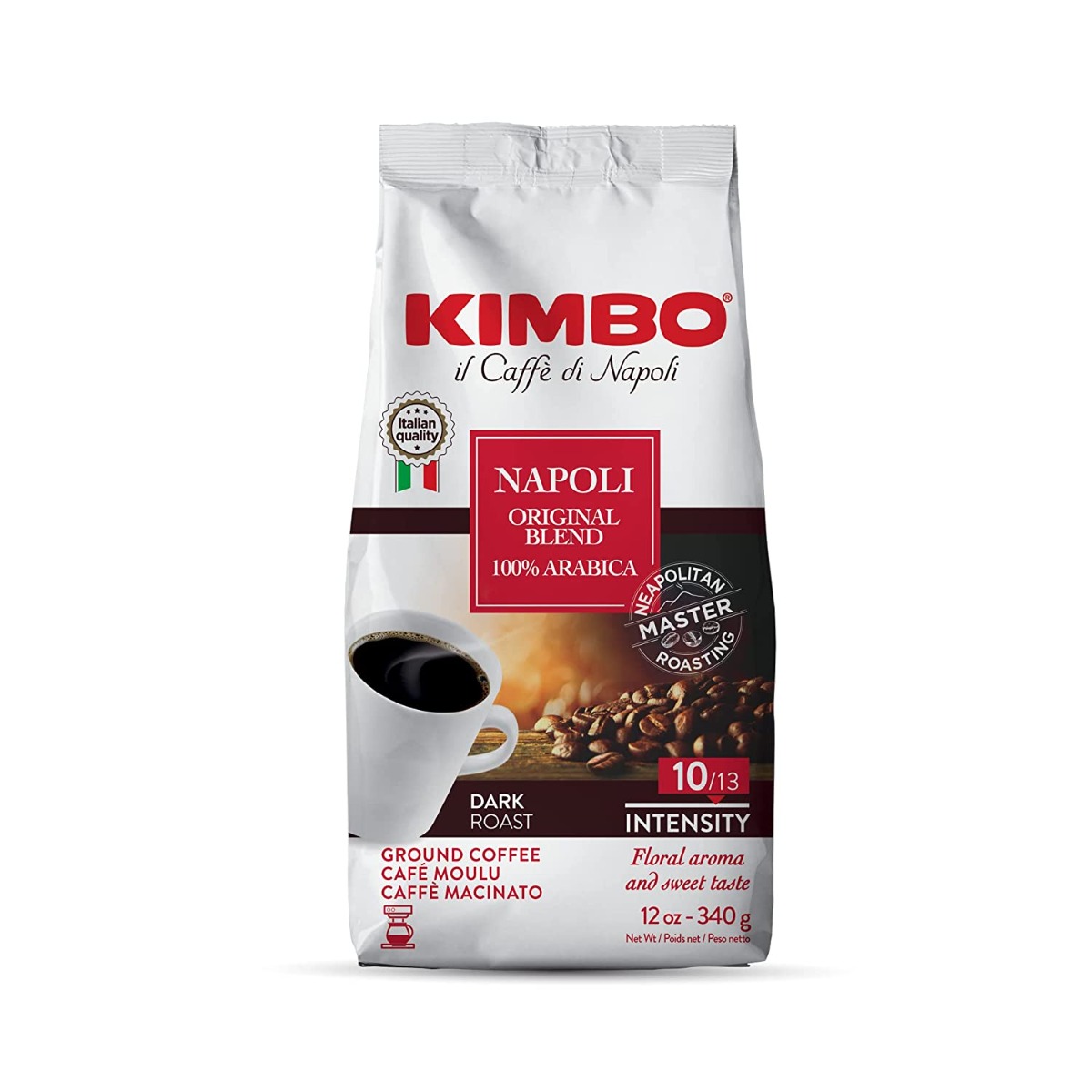 kimbo KHLV02204909 12 oz Napoli Arabica Ground Coffee