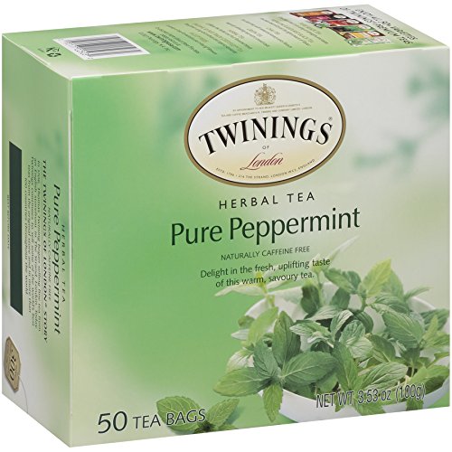 Twinings Tea Twining Tea KHLV00315881 Pure Peppermint Herbal Tea, 50 Bags