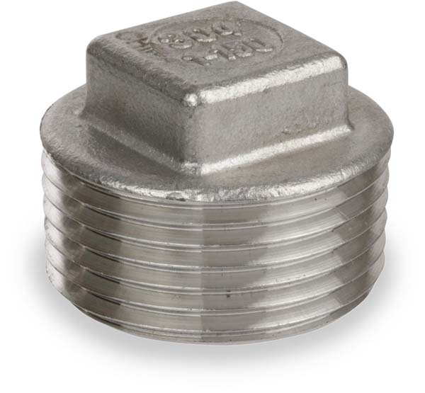 Anderson Metals Corporation Inc Anderson Metals 62656BAG 2.75 in. Plug Stainless Stainless Steel   Square Head Plug