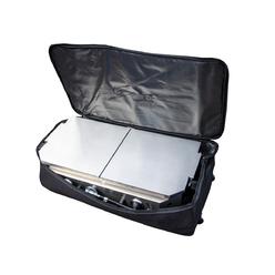Countdown-to-Cook CO10294 Crossover Double Burner Firebox Padded Storage Case with Wheels