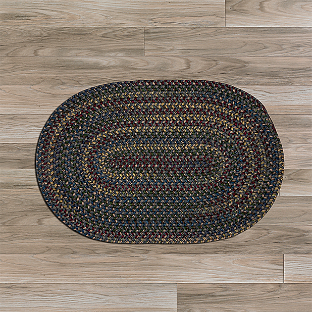 Designs-Done-Right Rug  4 x 4 ft. Midnight Round Braided Rug Charcoal