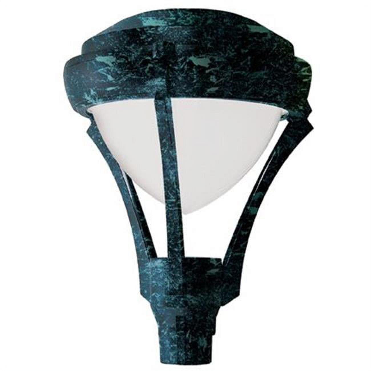 Intense 70W Powder Coated Cast Aluminum Post Top Light Fixture with Metal Halide Lamp&#44; Verde Green - 27.95 x 21.65 x 21.65 in.