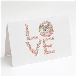 PartyPros 5 x 7 in. Unisex Corgi No.4 Love Greeting Cards & Envelopes - Pack of 8