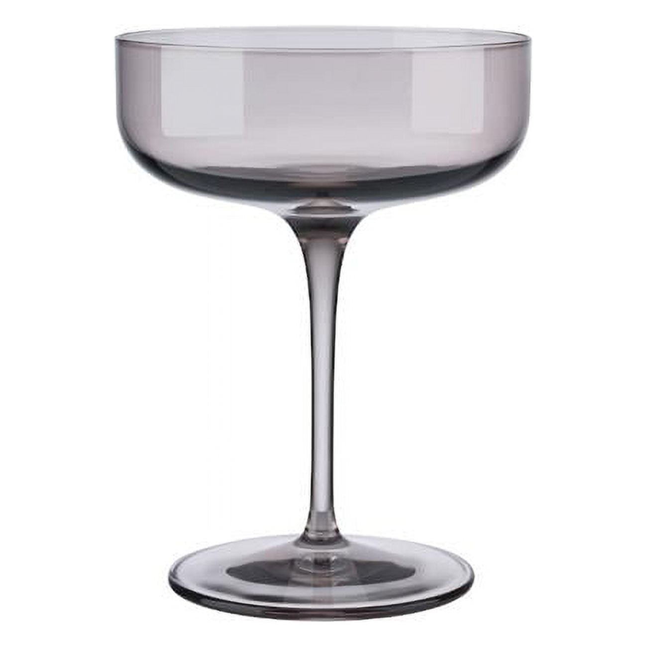 KitchenCuisine 10 oz Fuum Champagne Saucer Glass&#44; Fungi - Set of 4