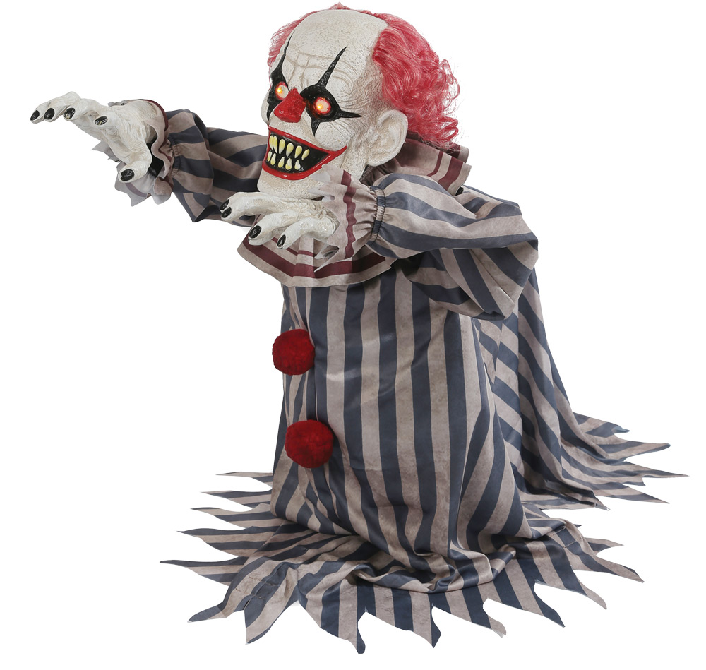 Out of the Heart Wear 18 in. Animated Jumping Clown Prop