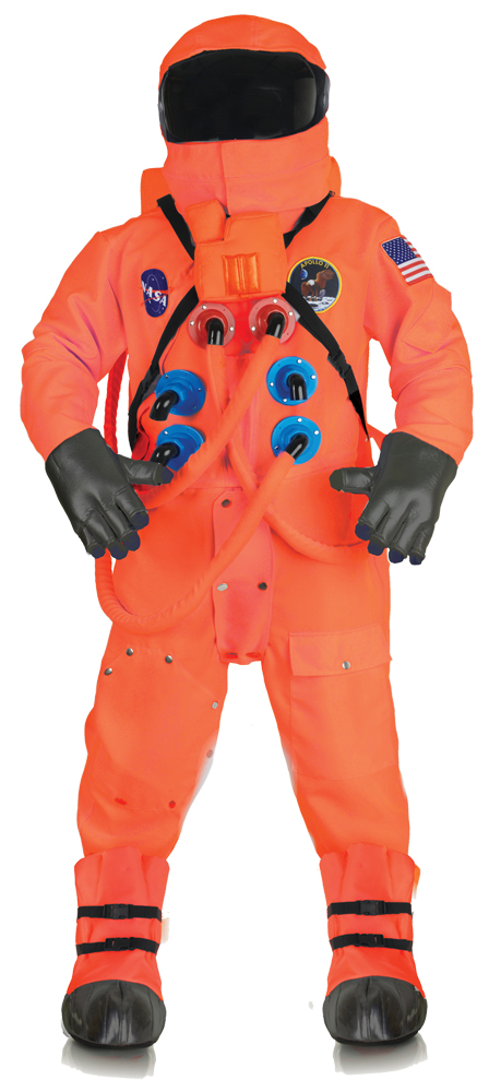 PerfectPretend Astronaut Deluxe Adult Suit&#44; Orange - 2XL Size 48-50