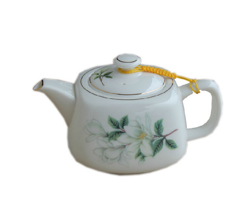 Cantina 14 oz Chinese Ceramic Jasmine Tea Pot with Infuser
