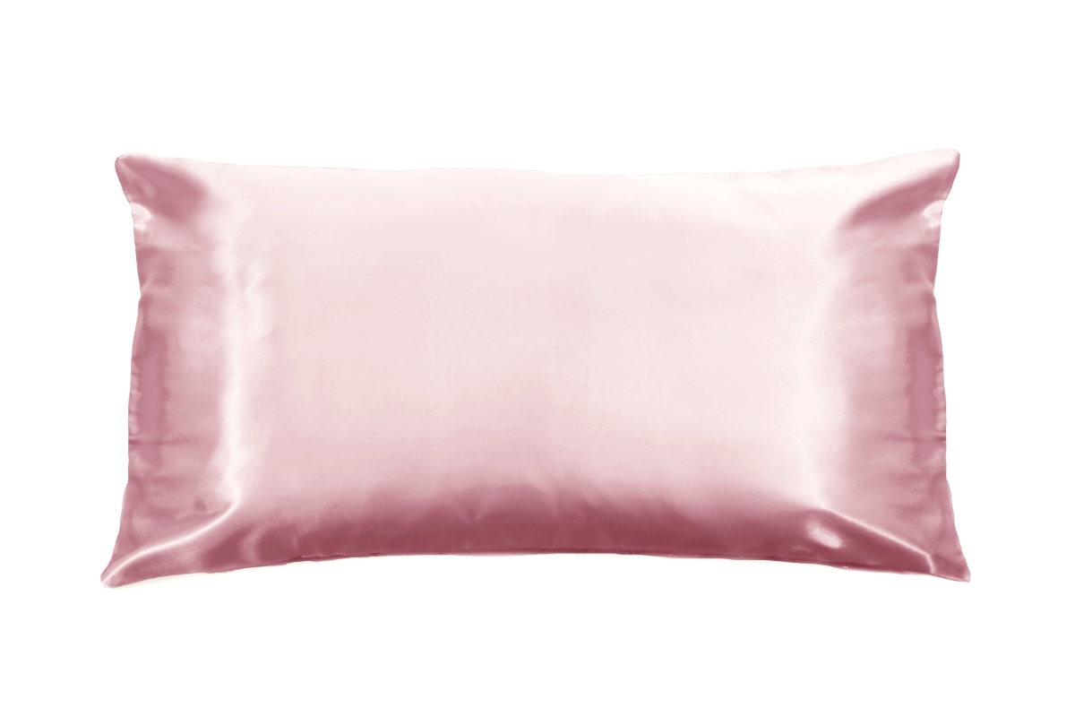 Escenografia 20 x 36 in. King Size Signature Satin Pillowcases&#44; Pink - Pack of 2