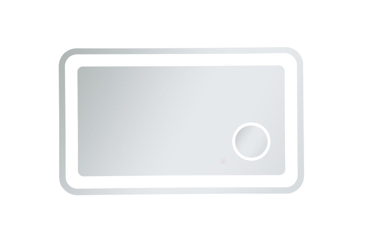 BluePrints 24 x 40 in. Lux Hardwired LED Mirror with Magnifier & Color Changing Temperature 3000K-4200K-6400K
