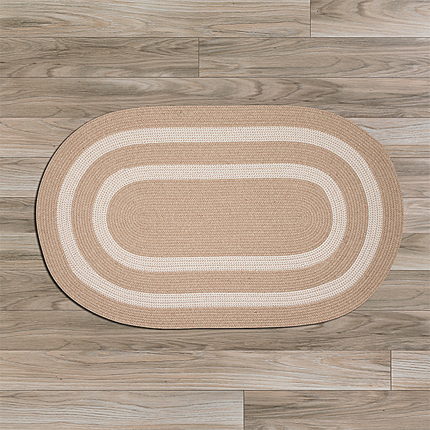 Designs-Done-Right Rug  3 x 5 ft. Graywood Braided Rug Natural