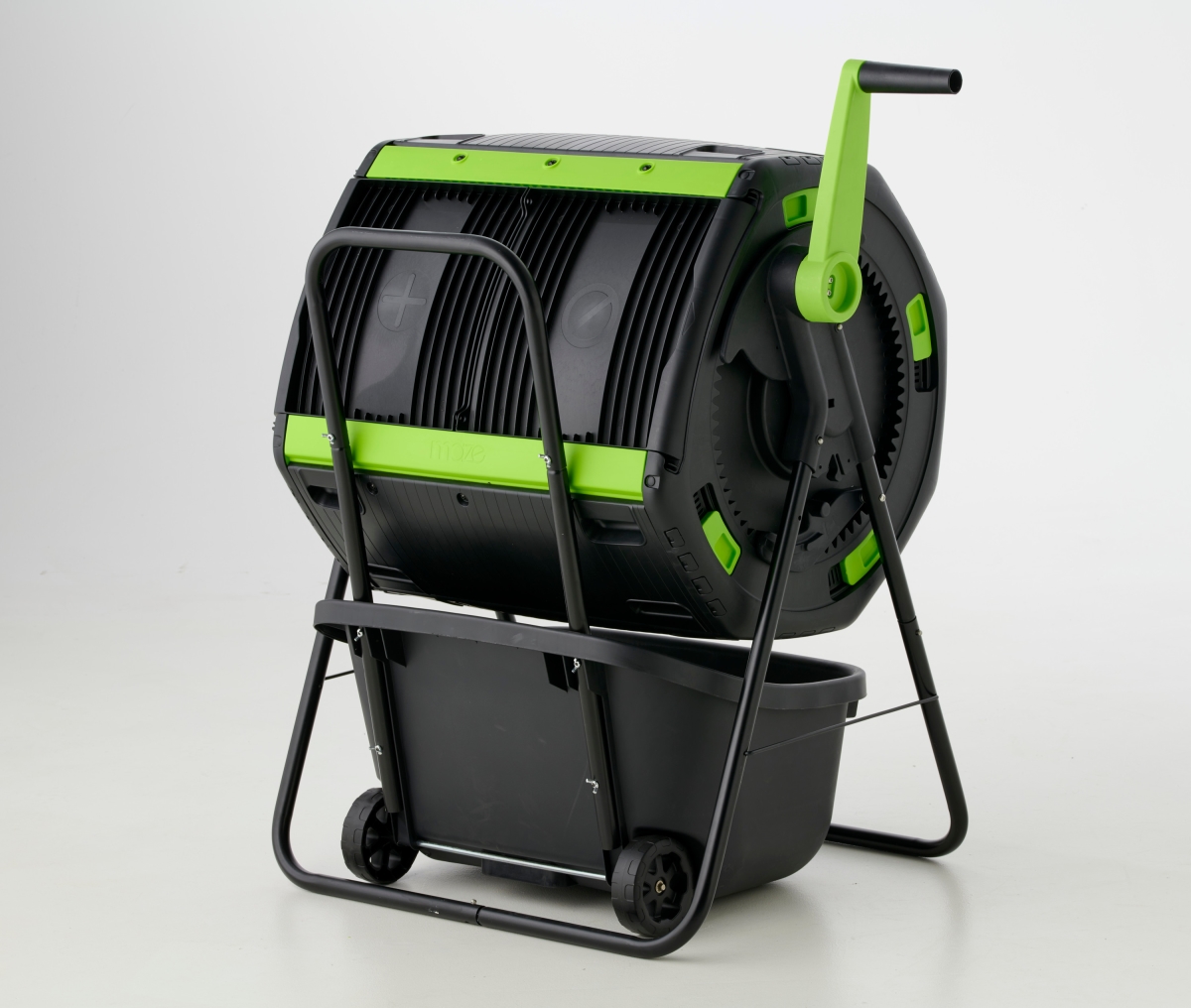 Invernadero RSI- 48 Gallon Geared Two Compartment Compost Tumbler and Cart