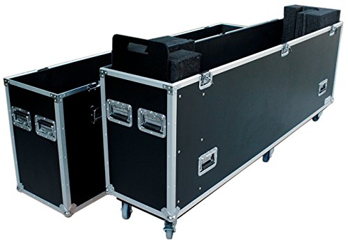 Hi-Tec 90 in. Fly Drive Case for One LED Television or Similarly Sized Equipment with Wheels