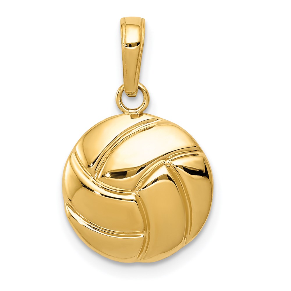 Bagatela 14K Gold Polished Volleyball Pendant