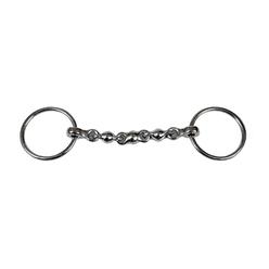 No Sweat My Pet Stainless Steel Waterford Ring Snaffle Bit - 5 in.