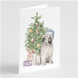PartyPros 5 x 7 in. Unisex Christmas Briard No.2 Greeting Cards & Envelopes&#44; Multi Color - Pack of 8