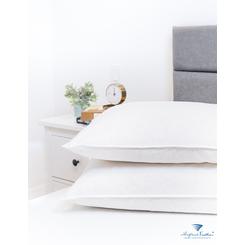 Perspectiva 20 oz 700 Fill Power European White Down Pillow 500TC Pure Cotton Casing Montpellier Soft &amp; Comfy Support  King