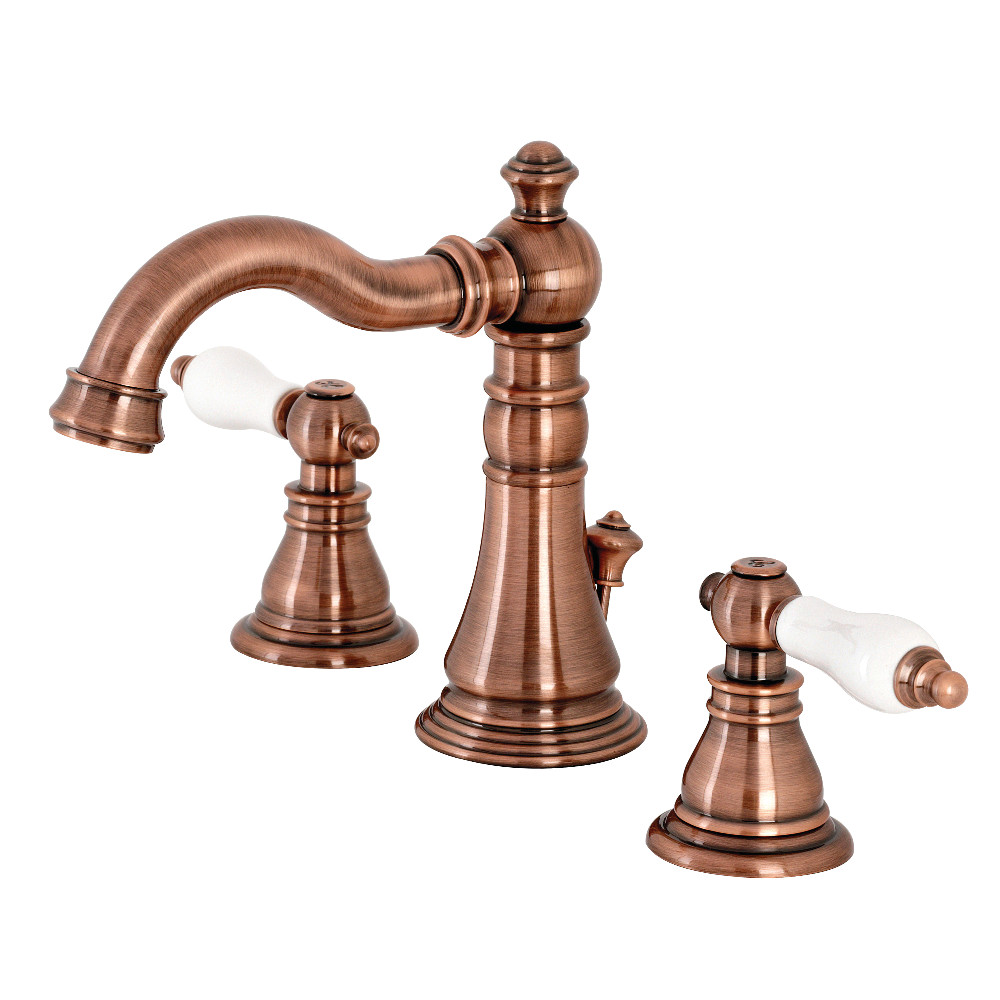 Clean Choice American Patriot Widespread Bathroom Faucet&#44; Antique Copper