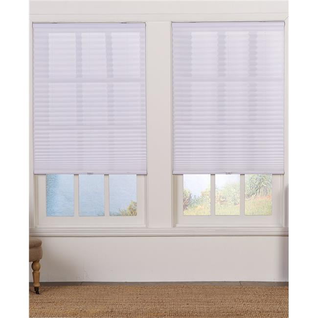 JensenDistributionServices Cordless Light Filtering Pleated Shade&#44; White - 53 x 72 in.