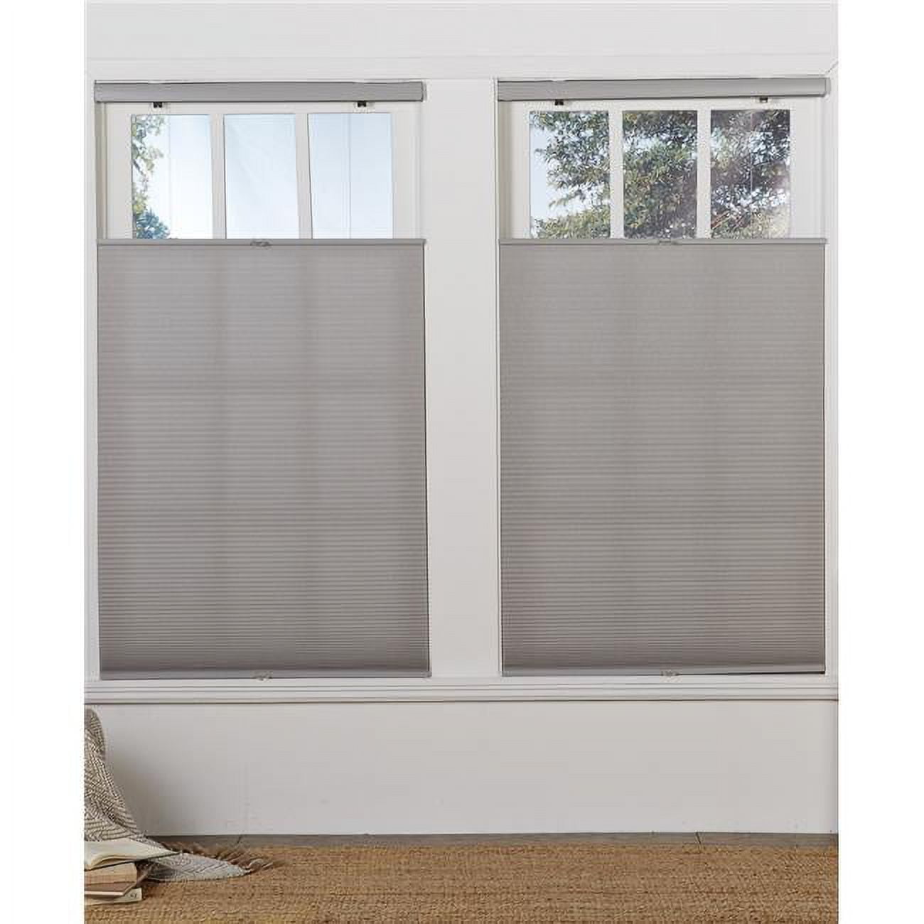 JensenDistributionServices Cordless Light Filtering Top Down Bottom Up Shade&#44; Gray Cloud - 34 x 72 in.