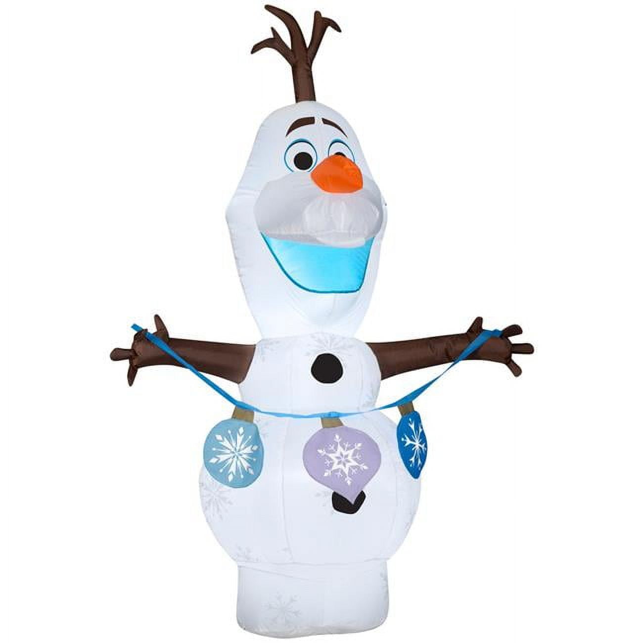 SmartGifts 48 in. Gemmy LED Frozen Inflatable Frozen 2 Olaf with Ornament String
