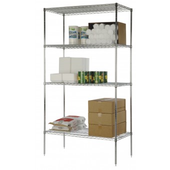 Made-to-Order Chromate Wire Shelf - Chromate - 14 x 24 in.