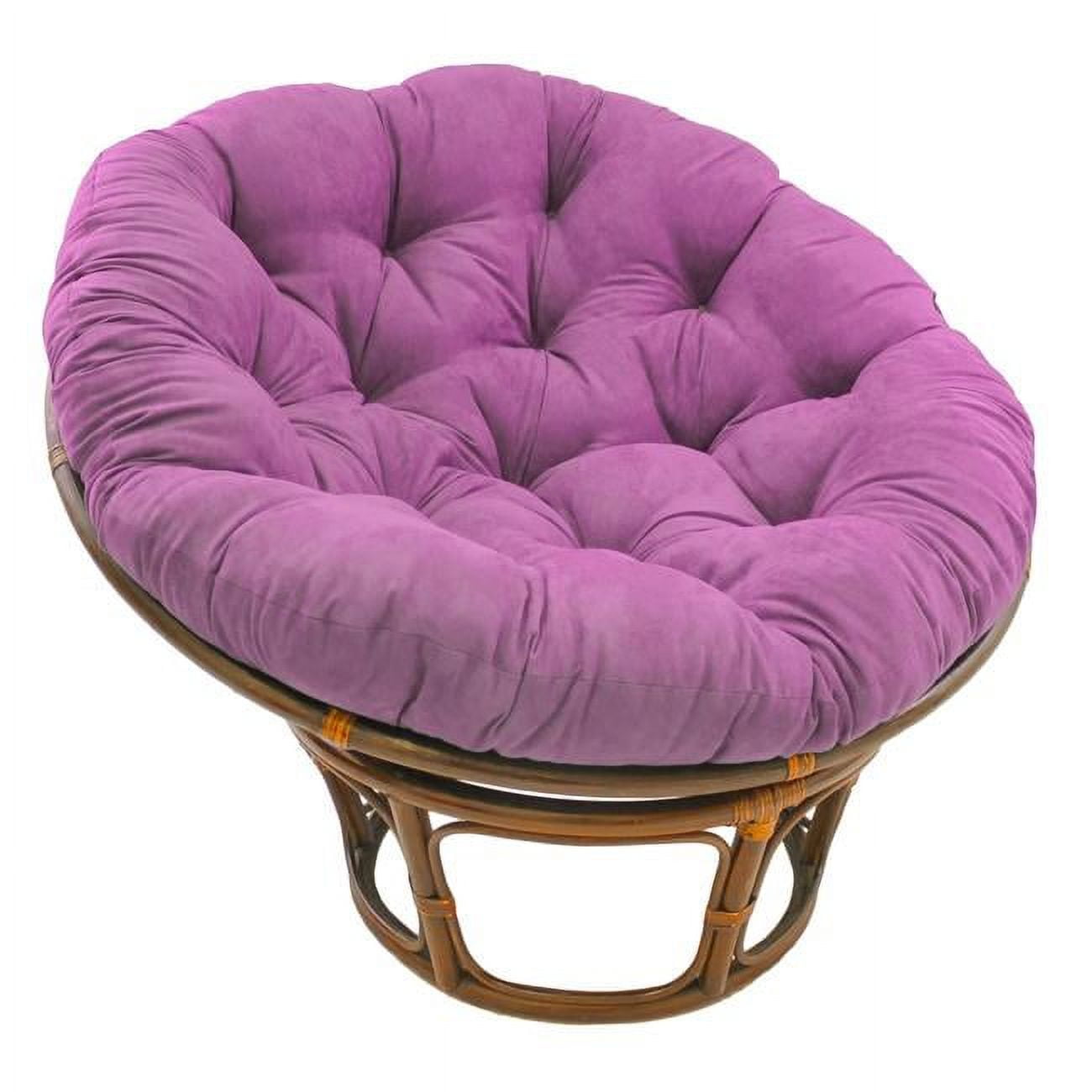 KD Gabinetes 44 in. Solid Microsuede Papasan Cushion&#44; Ultra Violet