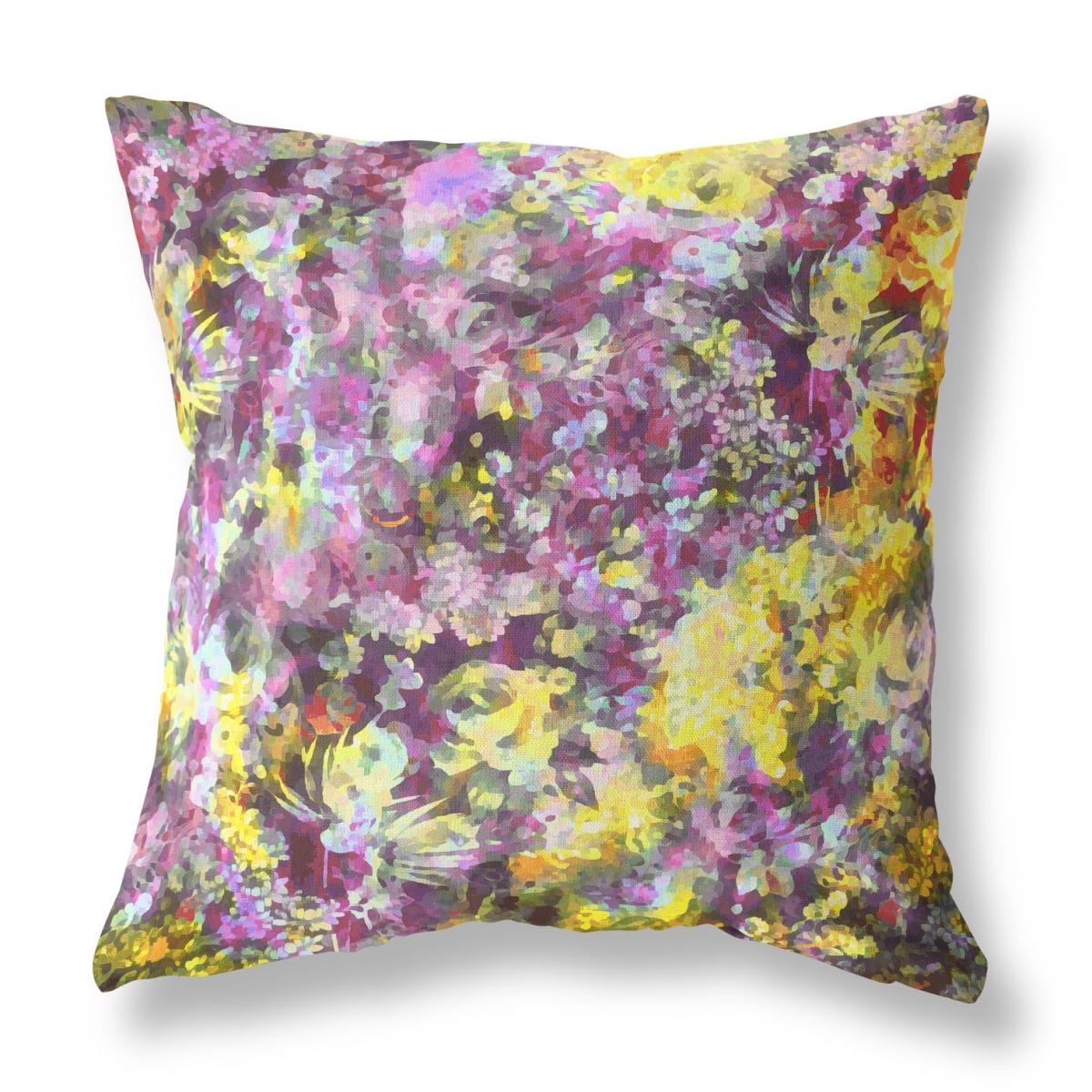 PalaceDesigns 26 in. Springtime Indoor & Outdoor Throw Pillow&#44; Hot Pink & Yellow
