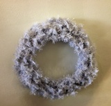 ICAREGIFTS 30 in. PVC Wreath- White