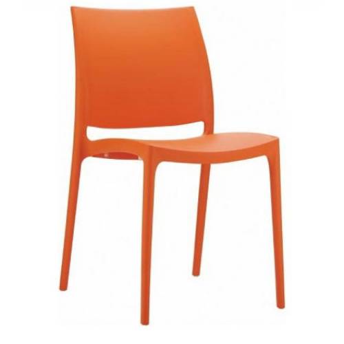 FaceLift First Maya Dining Chair Orange - Pack of 2 - Square Shape
