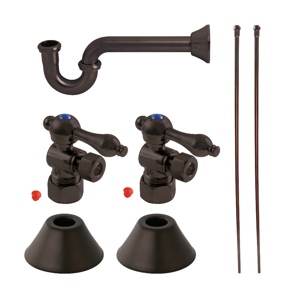 KitchenCuisine Traditional Plumbing Sink Trim Kit with PTrap, Oil