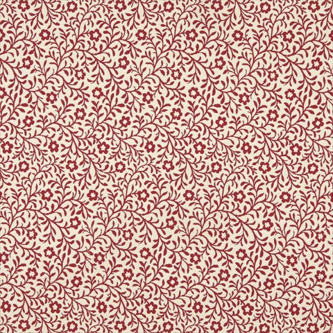 Fine-line 54 in. Wide Red And Beige Floral Matelasse Reversible Upholstery Fabric