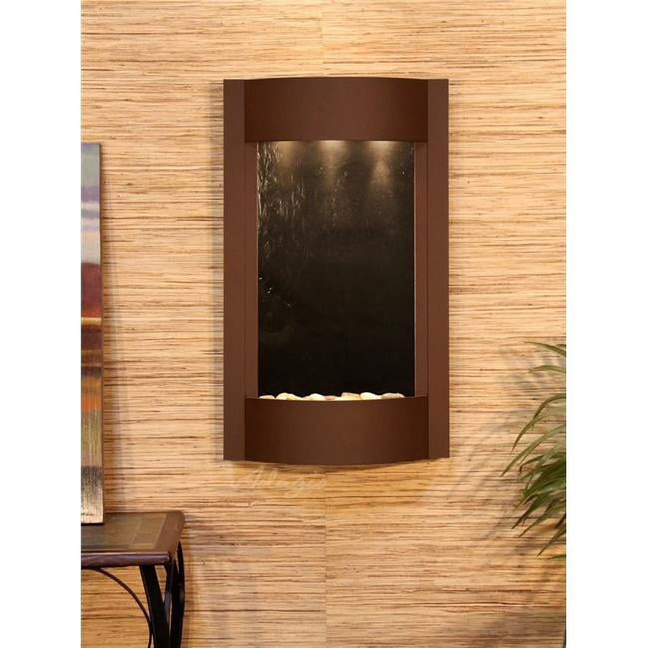 PalaceDesigns Serene Waters Woodland Brown Black Featherstone Wall Fountain