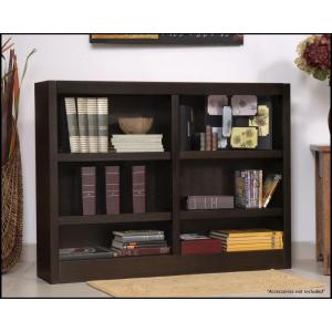 Convenience Concepts Double Wide Bookcase- Espresso Finish 6 Shelves