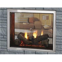Esfera Fortress See-Through Gas Fireplace with IntelliFire Touch Ignition System