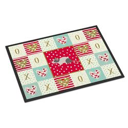 JensenDistributionServices 18 x 27 in. Japanese Mouse Love Indoor or Outdoor Mat