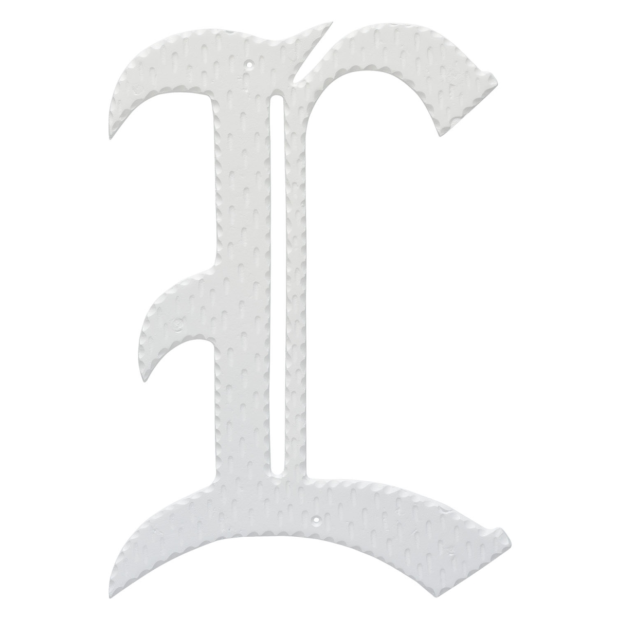 Garden Games 16 in. Home Accent Individual Monogram Letter&#44; White - L Letter
