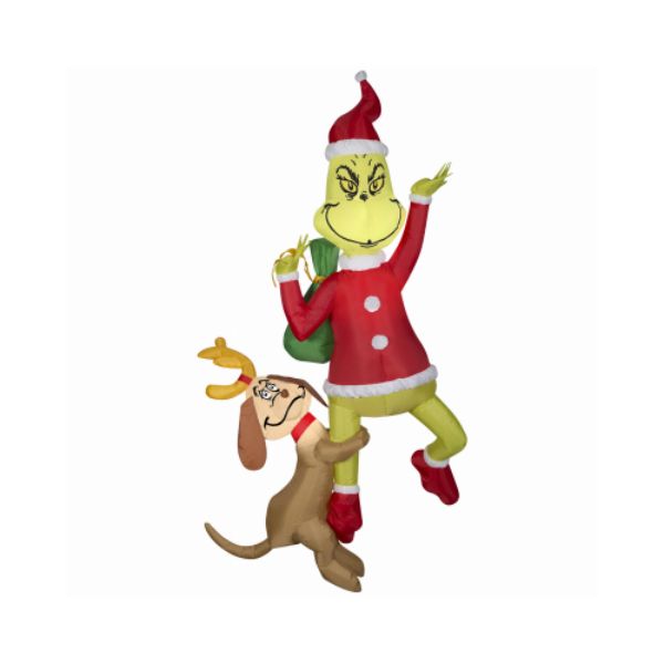 FunFlags 6 ft. Christmas Inflatable Lawn Decoration Hanging Grinch