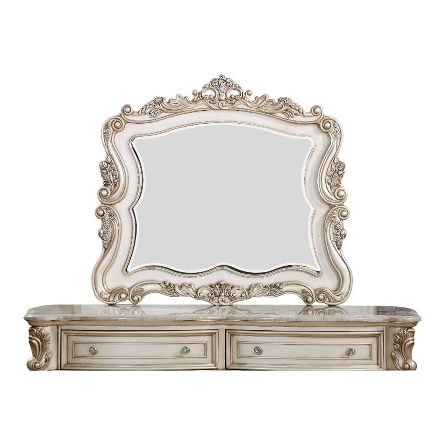 BetterBeds Gorsedd Mirror - Antique White