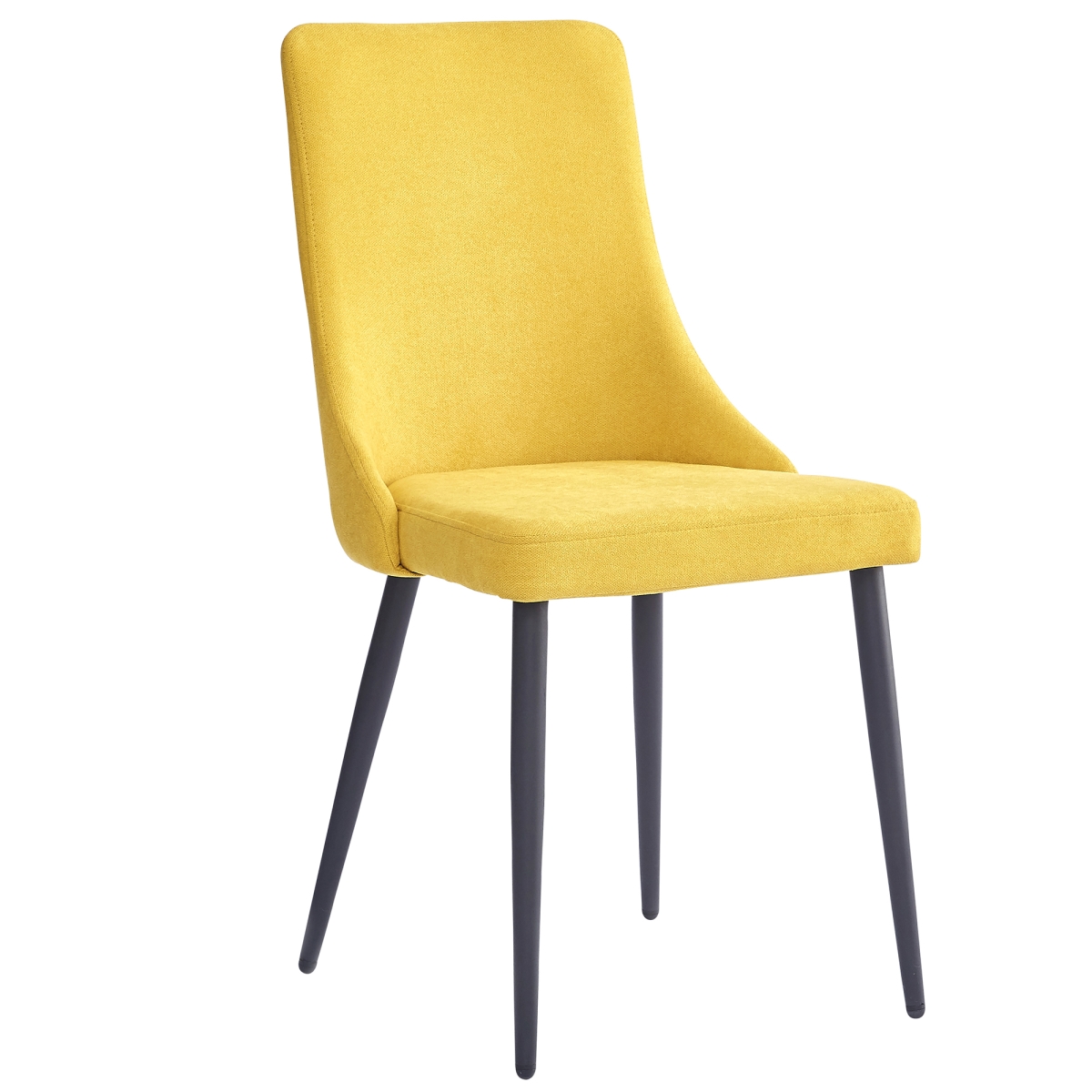 Convenience Concepts Venice Side Chair&#44; Mustard & Black
