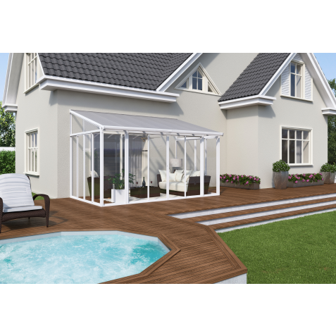 Piazza Palram - Canopia  10 x 14 ft. with Screen Doors San Remo Patio Enclosure