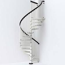 TotalTools 55 in. Spiral Staircase Kit - White