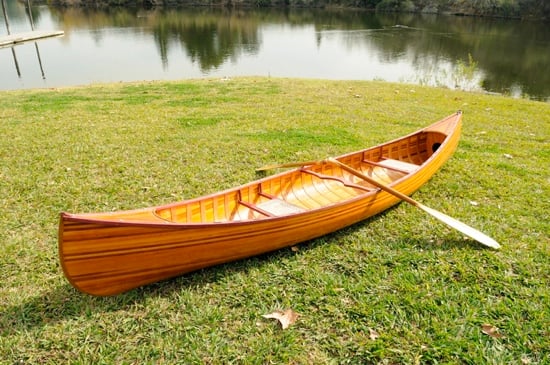 Olympian Athlete Canoe With Ribs Curved Bow 12Feet