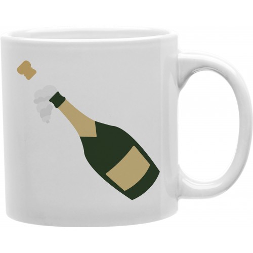 Countdown-to-Cook Champagne Emoji 11 oz Ceramic Coffee Mug