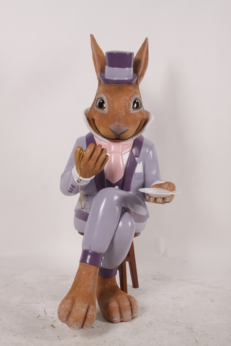 FunFlags 4 ft. Sitting Pa Rabbit Figurine